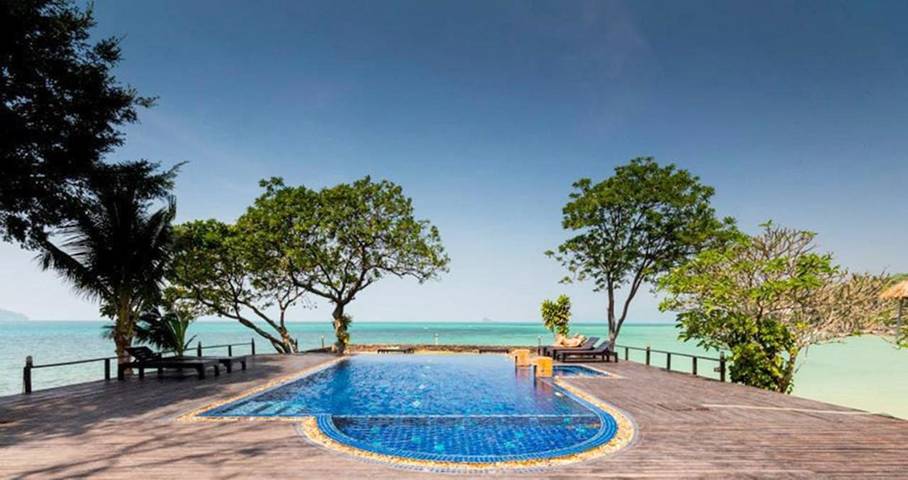 Station pour 2 personnes, avec bassin pour enfant et vue ainsi que piscine et jardin dans Koh Chang - 3