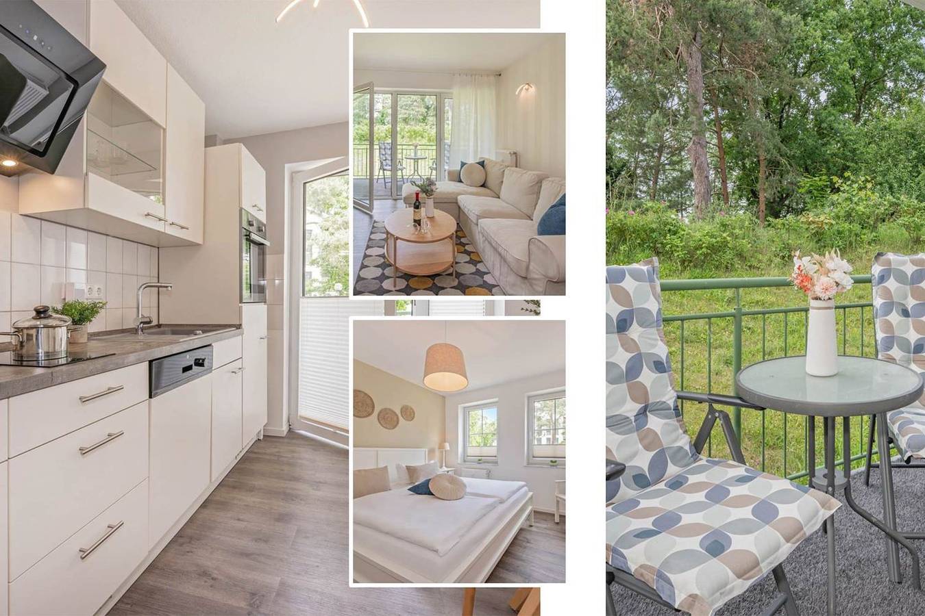 Ganze Wohnung, Wunderschöne Ferienwohnung in Heringsdorf mit Terrasse – nur 400 m zum Strand in Drei Kaiserbäder, Heringsdorf