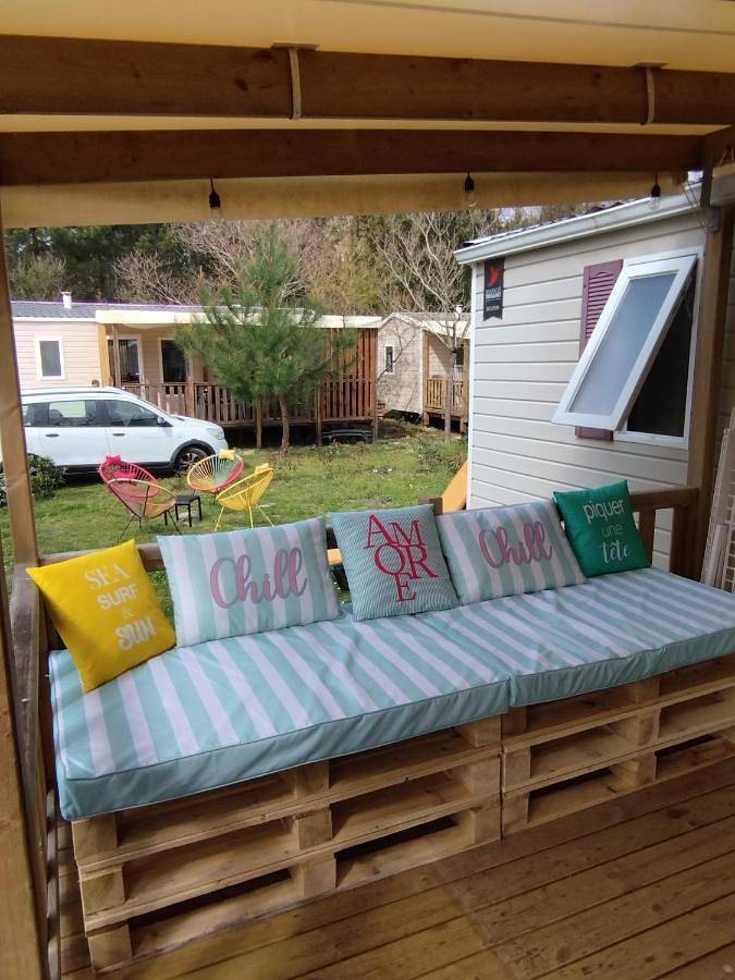 Camping pour 8 personnes, avec piscine ainsi que jardin et sauna à Seignosse - 3