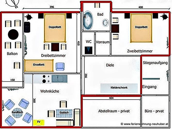 Ferienwohnung für 5 Personen, mit Balkon/Terrasse und Balkon in Bad Goisern am Hallstättersee