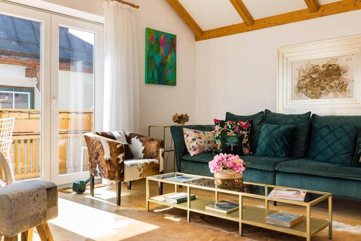 Ferienhaus für 6 Personen, mit Balkon und Seeblick sowie Ausblick am Wolfgangsee