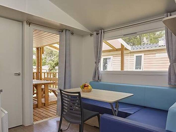 Camping Domaine de la Marina - Bungalow 4 personen - Mobilheim | Comfort | 2 Zi. | 4 Pers. | Einfache Terrasse | Clim. in Messanges, Côte d’Argent