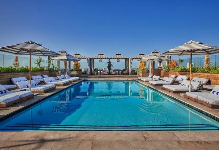 Hôtel pour 2 personnes, avec piscine ainsi que vue et terrasse, animaux acceptés à Los Angeles - 3