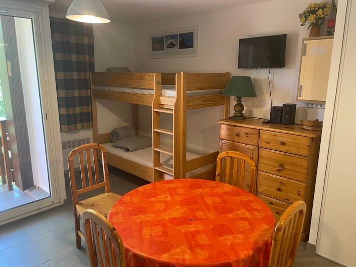 Ganzes Studio, Studio im 6. Stock mit Balkon, 19m², 2-3 Personen, nahe Pisten und Geschäften, Orcières-Merlette in Orcières, Nationalpark Écrins