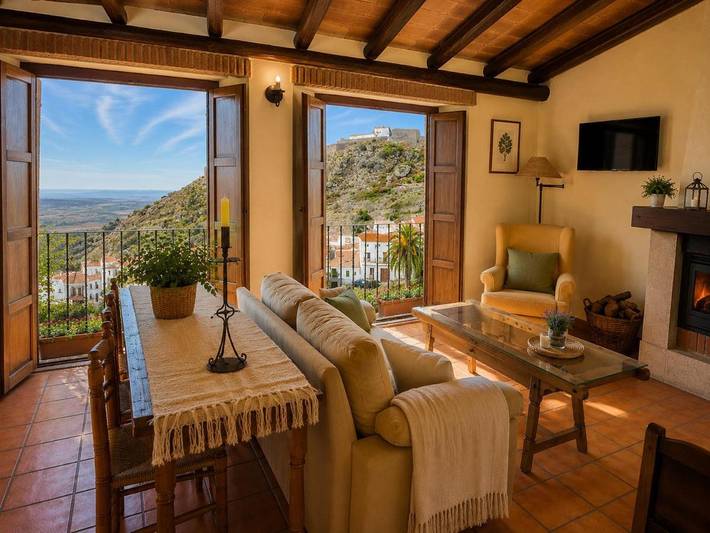 Casa rural para 8 personas, con Balcón y Terraza además de Jardín y Vistas en Montánchez - 2