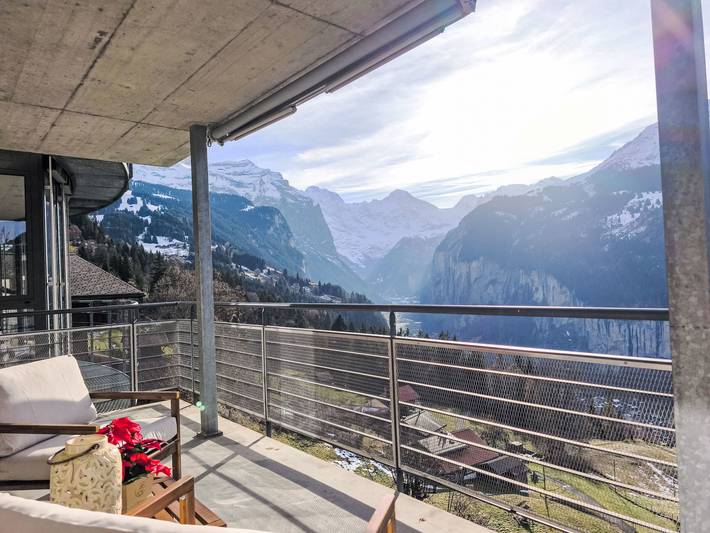 Ferienwohnung für 4 Personen, mit Balkon und Ausblick in Lauterbrunnen - 2