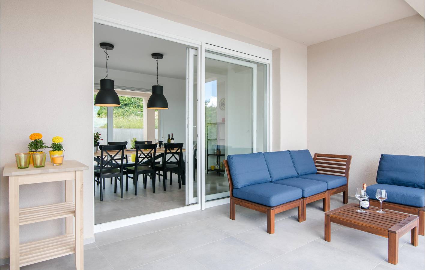 Charmante 2-Zimmer-Wohnung mit Pool, WLAN und Parkplatz in der Nähe des Stadtzentrums in Krk Stadt, Krk