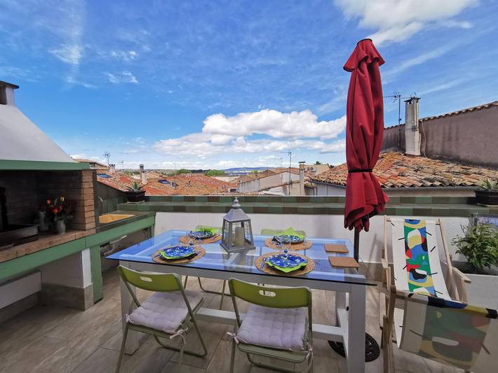 Maison de vacances pour 4 personnes, avec Terrasse à Mèze