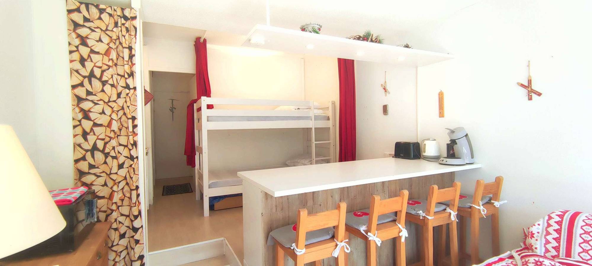Gehele studio, Cosy Studio Facing Ski Slopes in Isola 2000, Isola