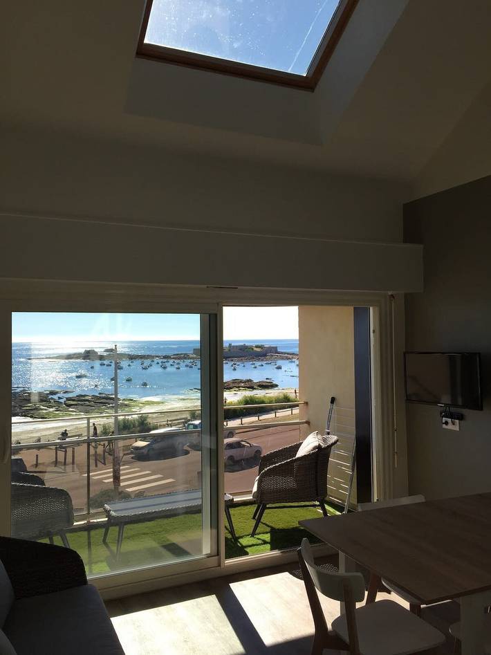 Appartement entier, Magnifique duplex super cosy Vue mer 180 in Le Fort-Bloqué, Ploemeur