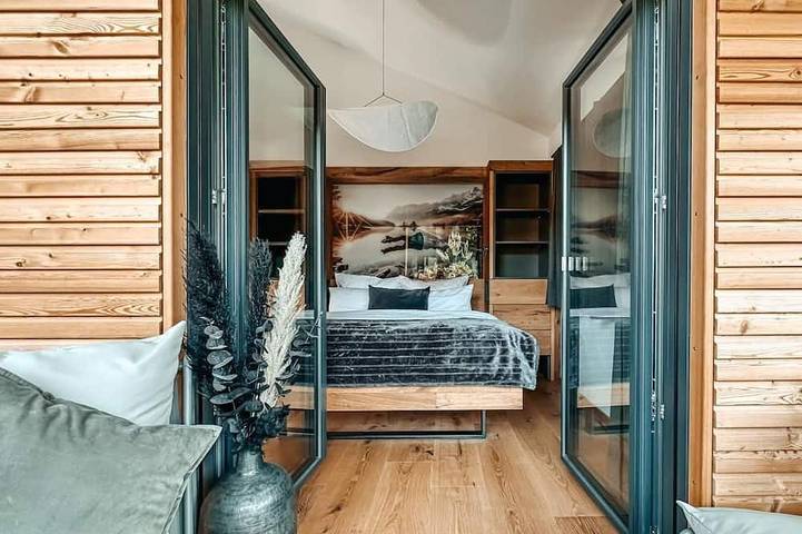 Ferienhaus für 8 Personen, mit Balkon und Sauna, mit Haustier an der Zugspitzland