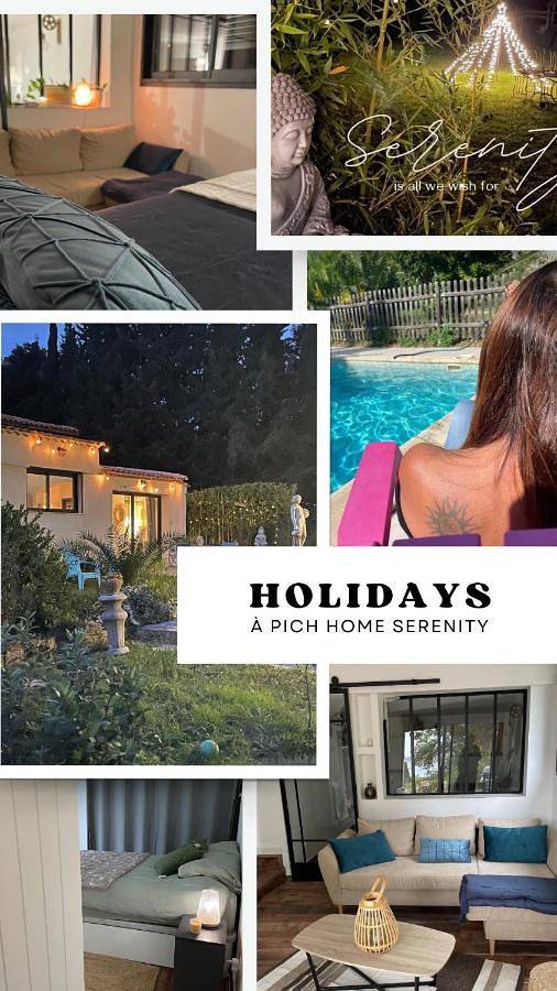 Location de vacances pour 4 personnes, avec jardin ainsi que piscine et vue à Miramas - 4