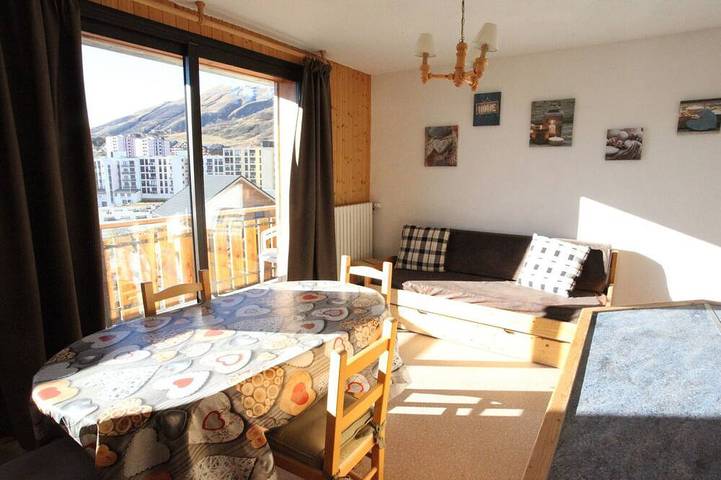 Appartement entier, Appartement lumineux, 5 pers., 35m², balcon sud, WiFi, proche pistes in La Toussuire, Fontcouverte-la-Toussuire
