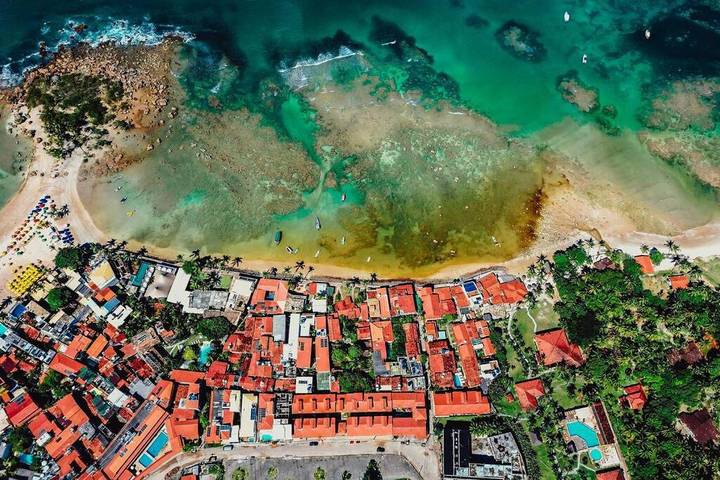 Casas e apartamentos de temporada para 6 pessoas, com jardim em Morro de São Paulo