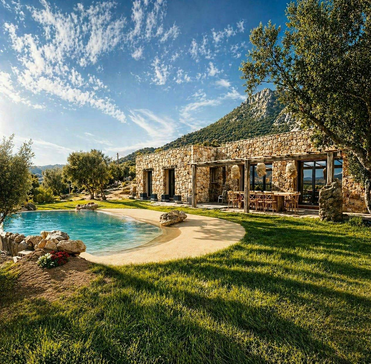 Casa nueva con piscina cubierta en Balagne in Belgodère, Region de Calvi