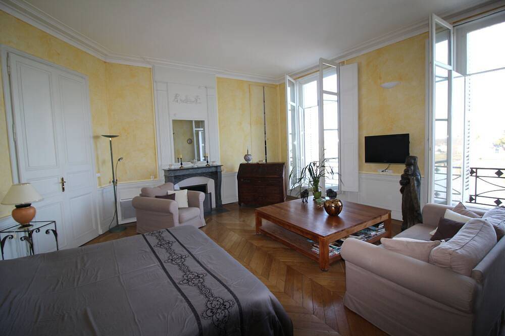 Entire apartment, 3000 sq f, in the old  Saumur city , along the Loire river. Charm & great views in Saumur, Loire Valley