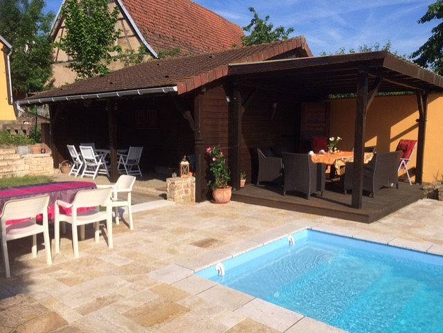 Gîte pour 4 personnes, avec Terrasse ainsi que Jardin et Piscine en Alsace - 3