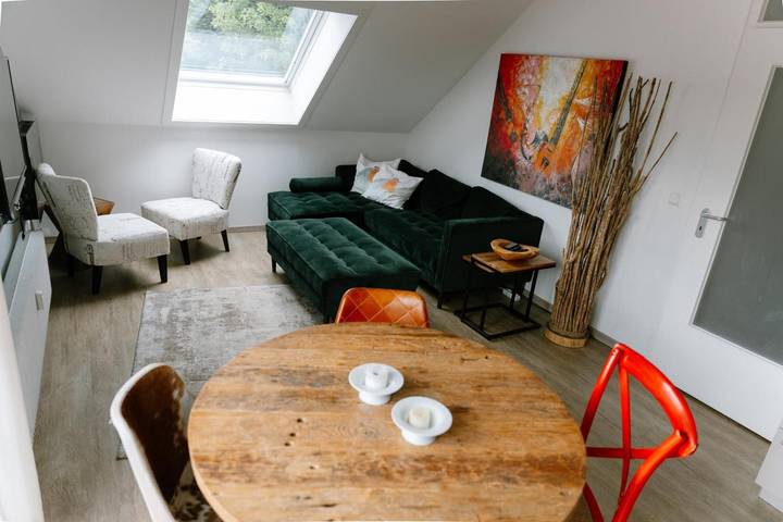 Appartement entier, Feravia – Wohnwerk : appartement avec vue sur la montagne, balcon et Wi-Fi in Braunlage, Harzvorland