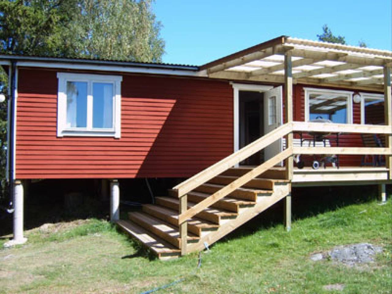 Angelurlaub mit Blick auf die See in Vikbolandet