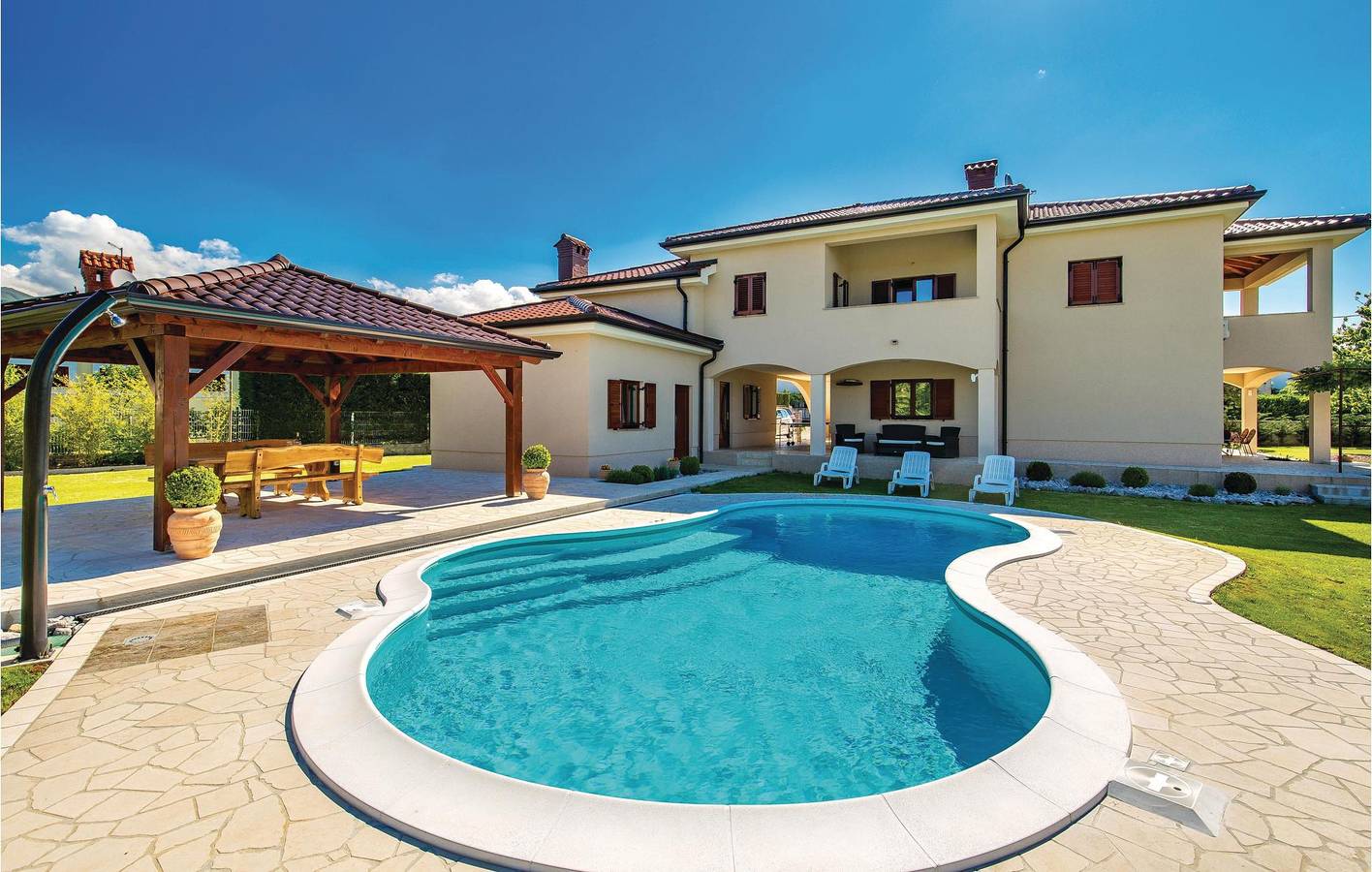 Maison de vacances pour 10 personnes avec vue in Primorje-Gorski Kotar