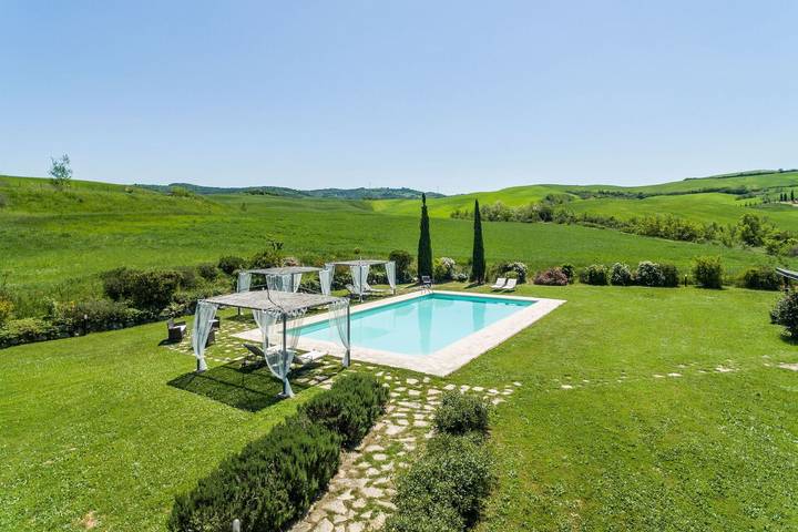 Villa pour 16 personnes, avec piscine dans Val d'Orcia - 4