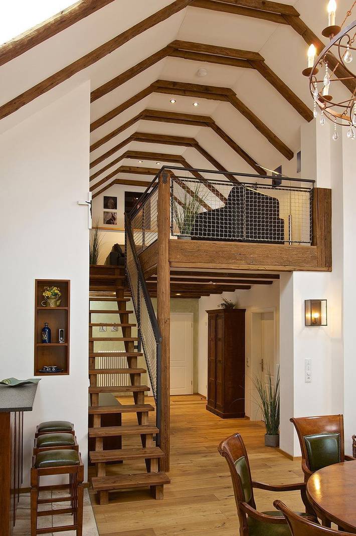 Ferienwohnung für 9 Personen, mit Balkon und Sauna in Oberstaufen