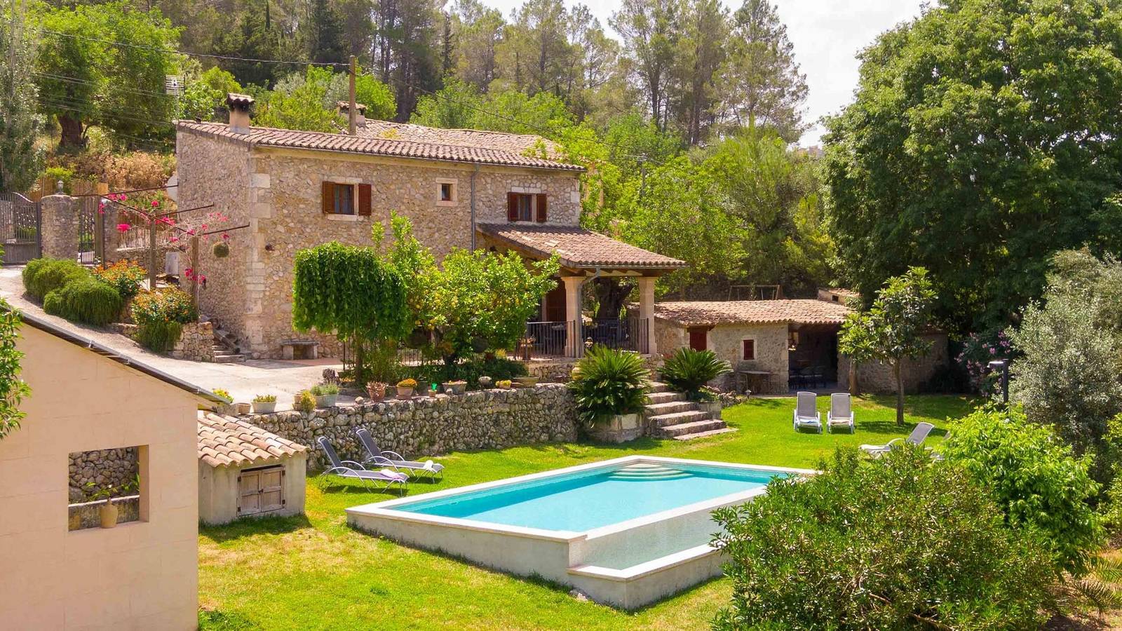 Pou Bo - Preciosa villa con piscina y jardín en Campanet in Campanet, Interior de Mallorca