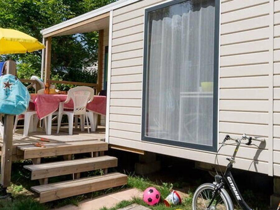 Camping Le Roussillonnais - Mobilhome 4 personnes - Mobil-home | Comfort | 2 Ch. | 4 Pers. | Terrasse simple in Côte Vermeille, Argelès-sur-Mer