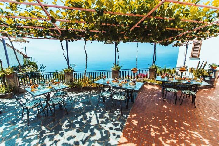 BnB für 2 Personen, mit Ausblick und Terrasse sowie Garten an der Amalfiküste