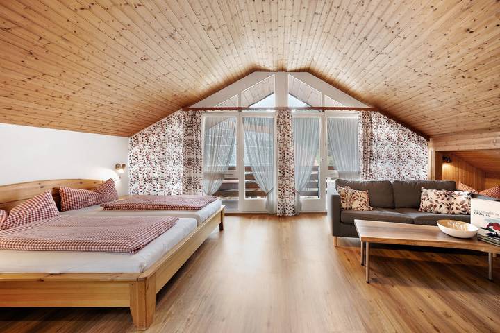 Zimmer für 4 Personen, mit Balkon, mit Haustier - 1