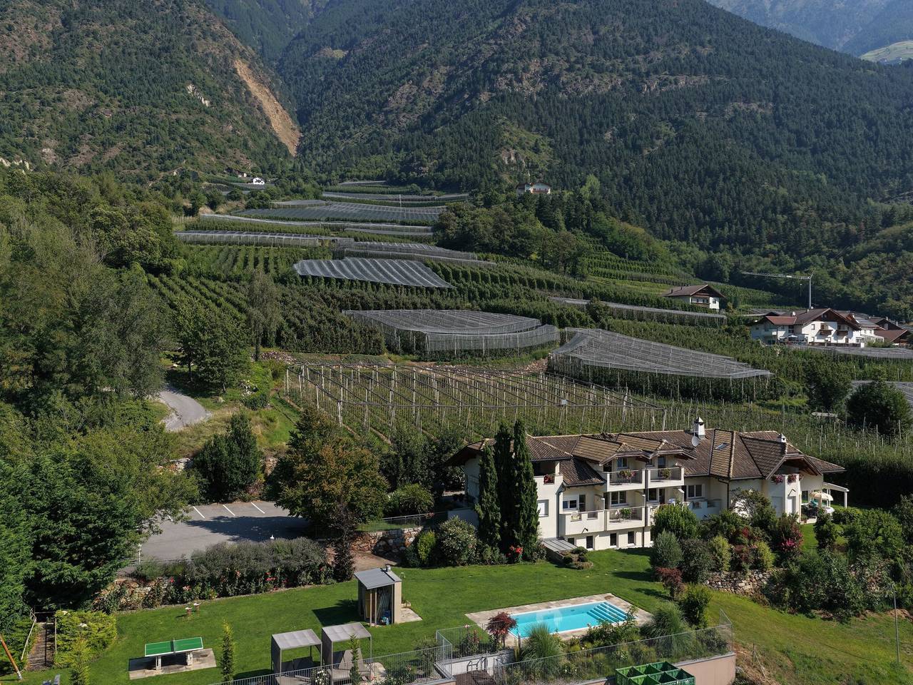 Ganze Wohnung, Wohnung in Goldrain mit Pool und Bergblick in Latsch, Nationalpark Stilfser Joch
