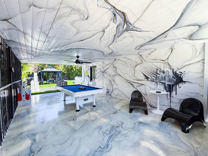 Villa pour 11 personnes, avec vue et bassin pour enfant ainsi que piscine et jardin, animaux acceptés à Miami - 4