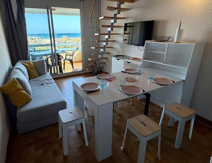 Gîte pour 6 personnes, avec Balcon et Vue dans Plage d'Honneur - 2