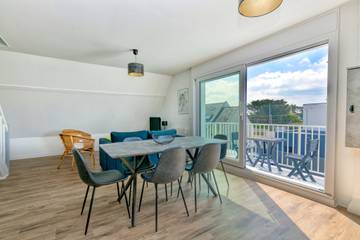 Gîte pour 5 personnes, avec balcon dans Plage Ker-Elisabeth