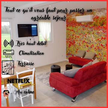 Gîte pour 4 personnes, avec vue et terrasse dans Hem-Lenglet