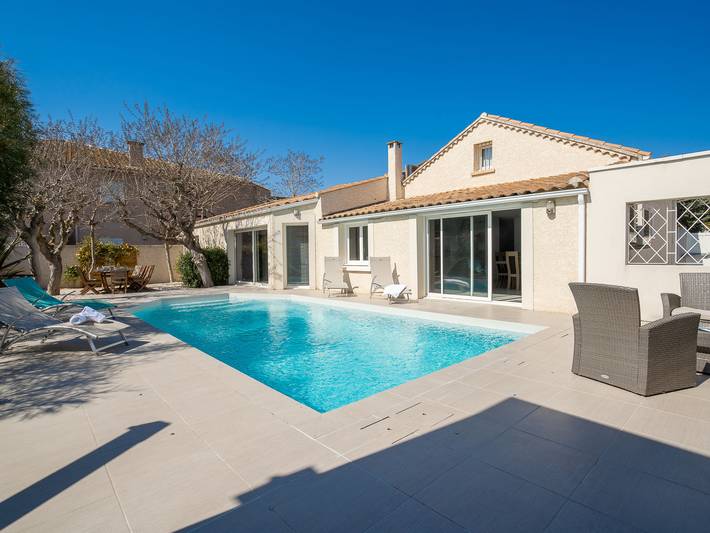 Maison de vacances pour 10 personnes, avec terrasse et jardin, animaux acceptés au Grau-d'Agde