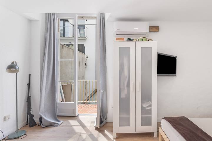 Apartamento entero, Apartamento 'Portblanc' con balcón, Wi-Fi y aire acondicionado in Platja de la Picòrdia (Arenys de Mar), Arenys de Mar