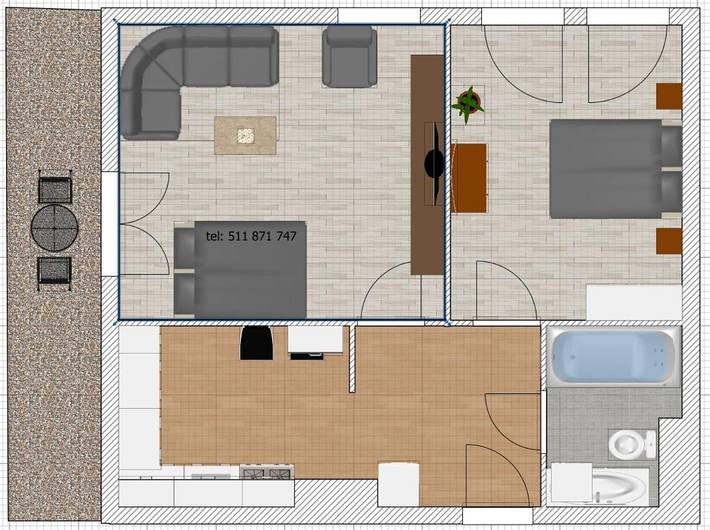 Ferienwohnung für 6 Personen, mit Balkon und Whirlpool in Lötzen - 3