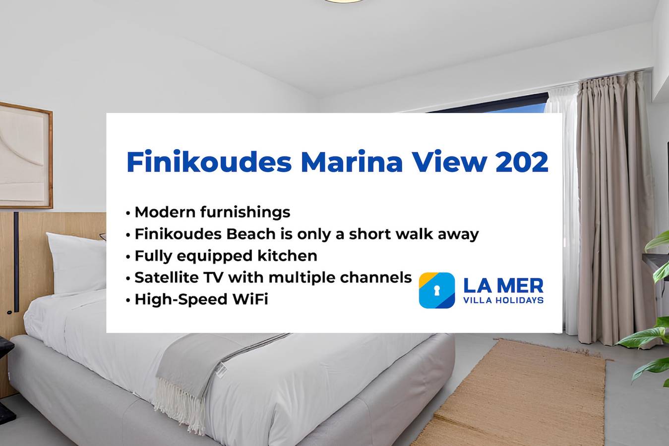 Apartamento entero, Finikoudes Marina View 202 in Lárnaca, Distrito de Larnaca