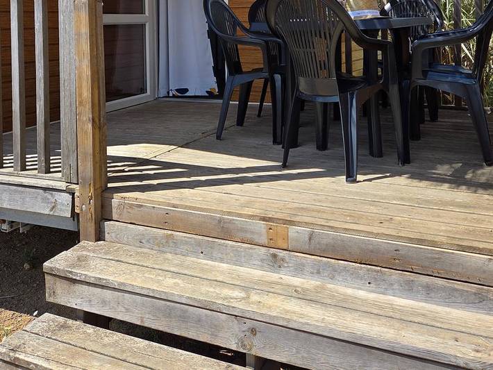 Flower Camping de l'Olivigne - Mobilhome 6 personnes - Standard 32m² (3 chambres) + Terrasse + Clim in Bize-Minervois, Côte méditerranéenne (France)