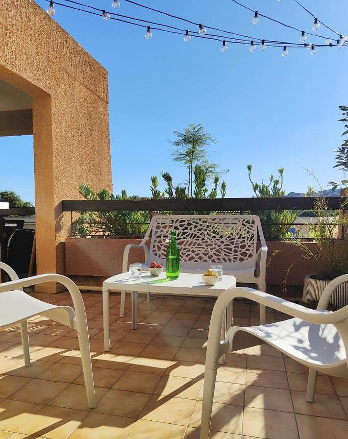 Gîte pour 6 personnes, avec vue et terrasse dans Plage De Sainte Claire