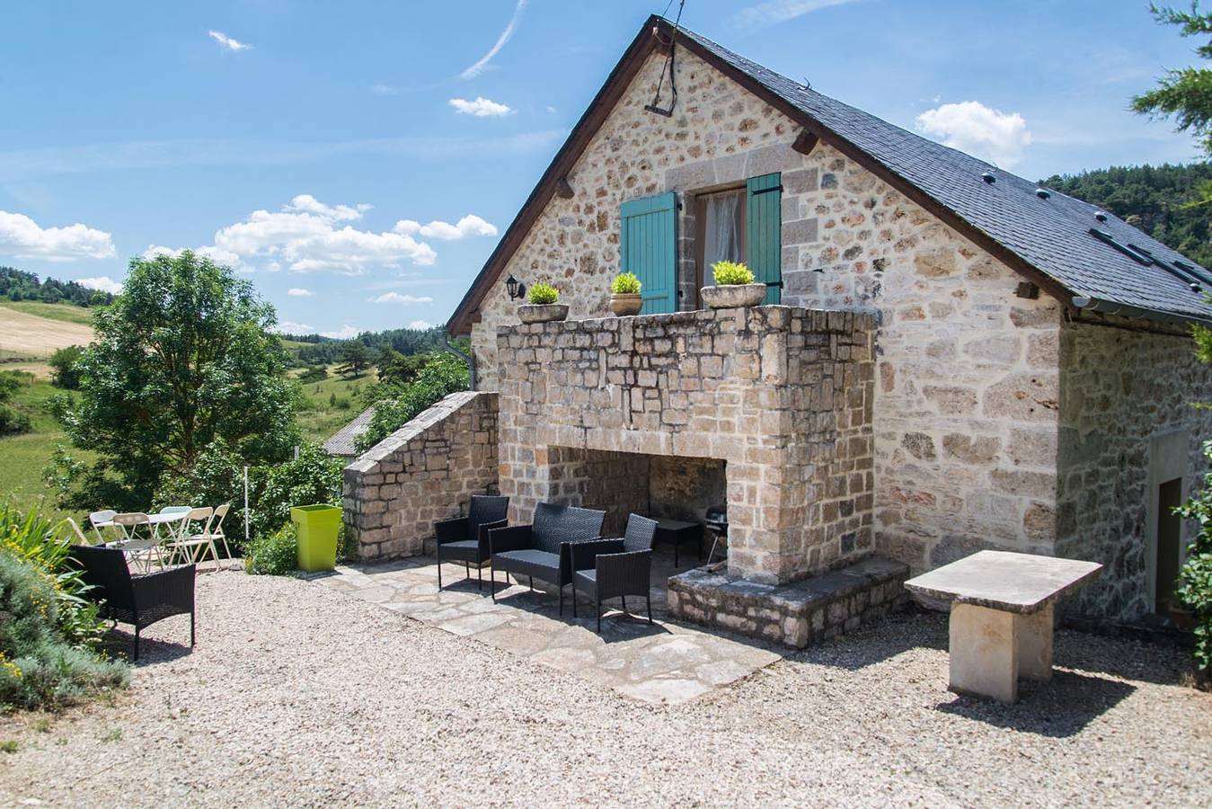 Casa de huéspedes para 6 personas con terraza in La Canourgue, Cevenas