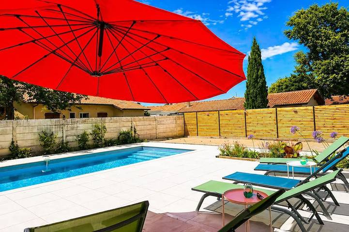 Villa pour 12 personnes, avec Balcon et Jardin à Soustons