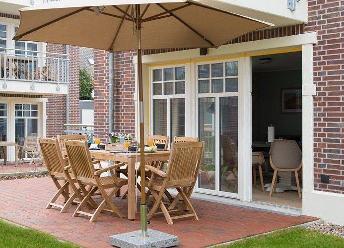 Ferienwohnung für 4 Personen, mit Terrasse und Garten auf Wangerooge