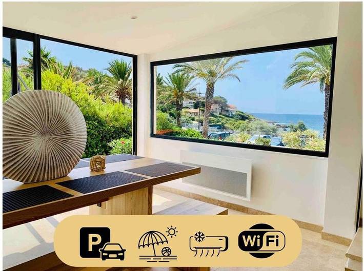 Location de vacances pour 6 personnes, avec vue et jardin dans Plage de Portissol