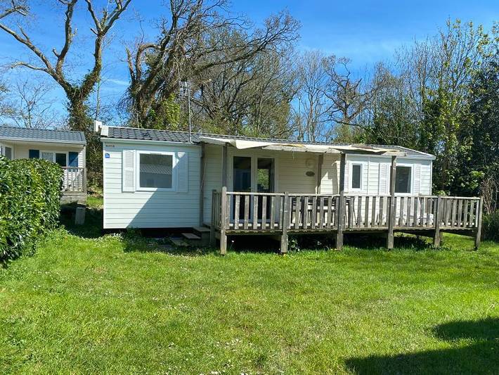 Flower Camping Le Kerleyou - Mobilhome 8 personnes - Mobile-home Confort 40m² - 4 chambres - Tv - lave-vaisselle 8 pers. in Douarnenez, Iroise