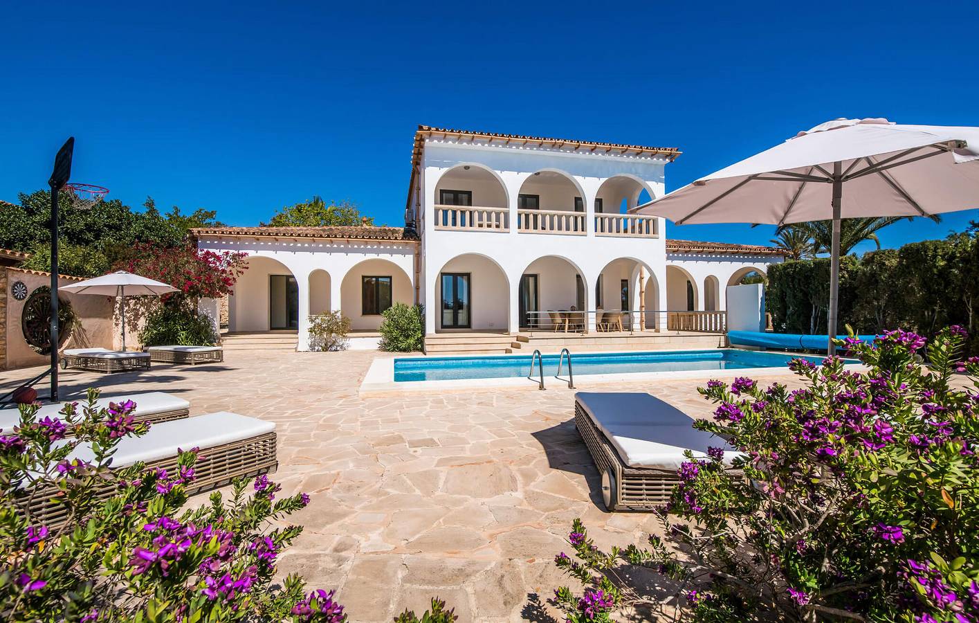 Sea View Terrace Apartment with Pool, 1.5km to Cala Llombards Beach in Cala Santanyí, Santanyí