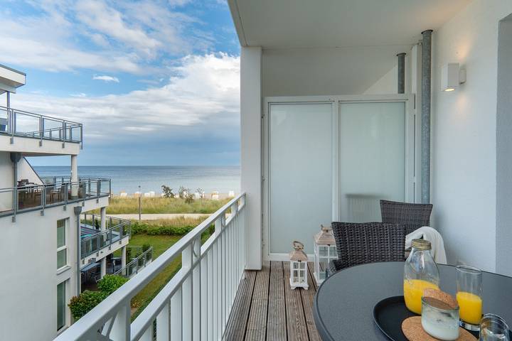 Ferienwohnung für 4 Personen, mit Meerblick und Sauna sowie Balkon, kinderfreundlich - 1