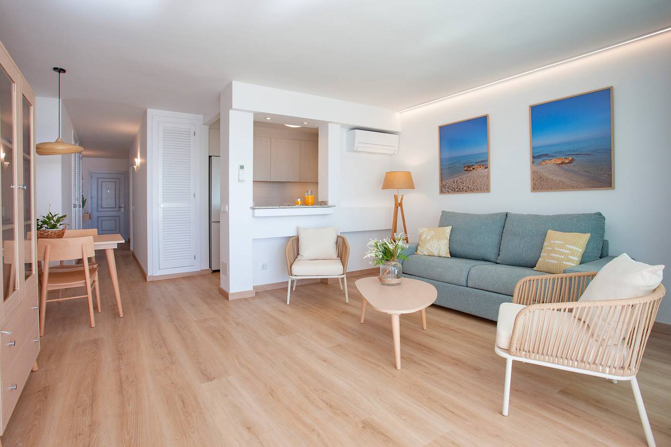 Ganze Wohnung, Apartment 'Edificio Puerto - 1 Zimmer F2' mit Meerblick, Wlan und Klimaanlage in Colònia de Sant Jordi, Ses Salines