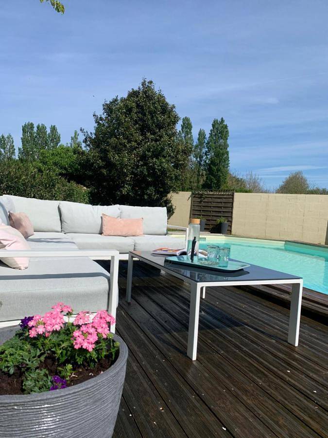 Maison de vacances pour 5 personnes, avec terrasse ainsi que piscine et vue